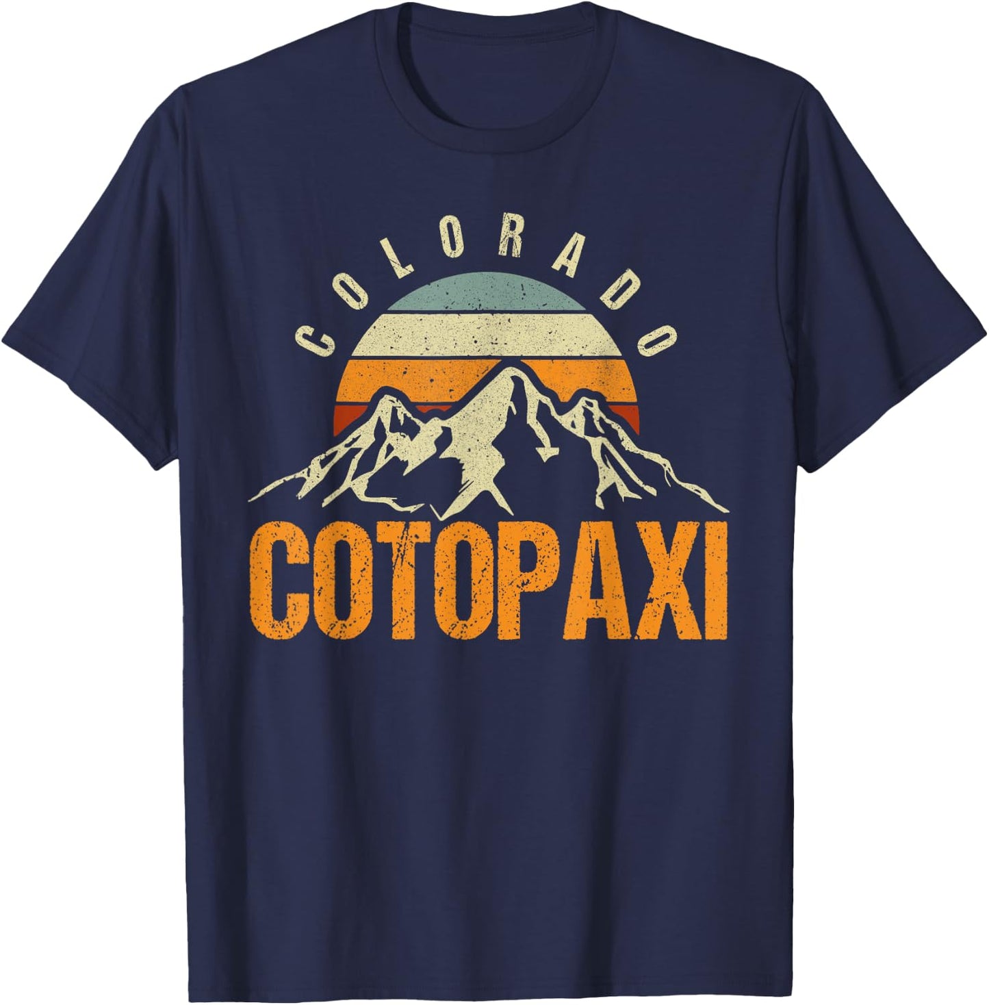 Colorado Cotopaxi Vintage Mountains Hiking Wildlife Colorado T-Shirt - T-Shirt | Navy