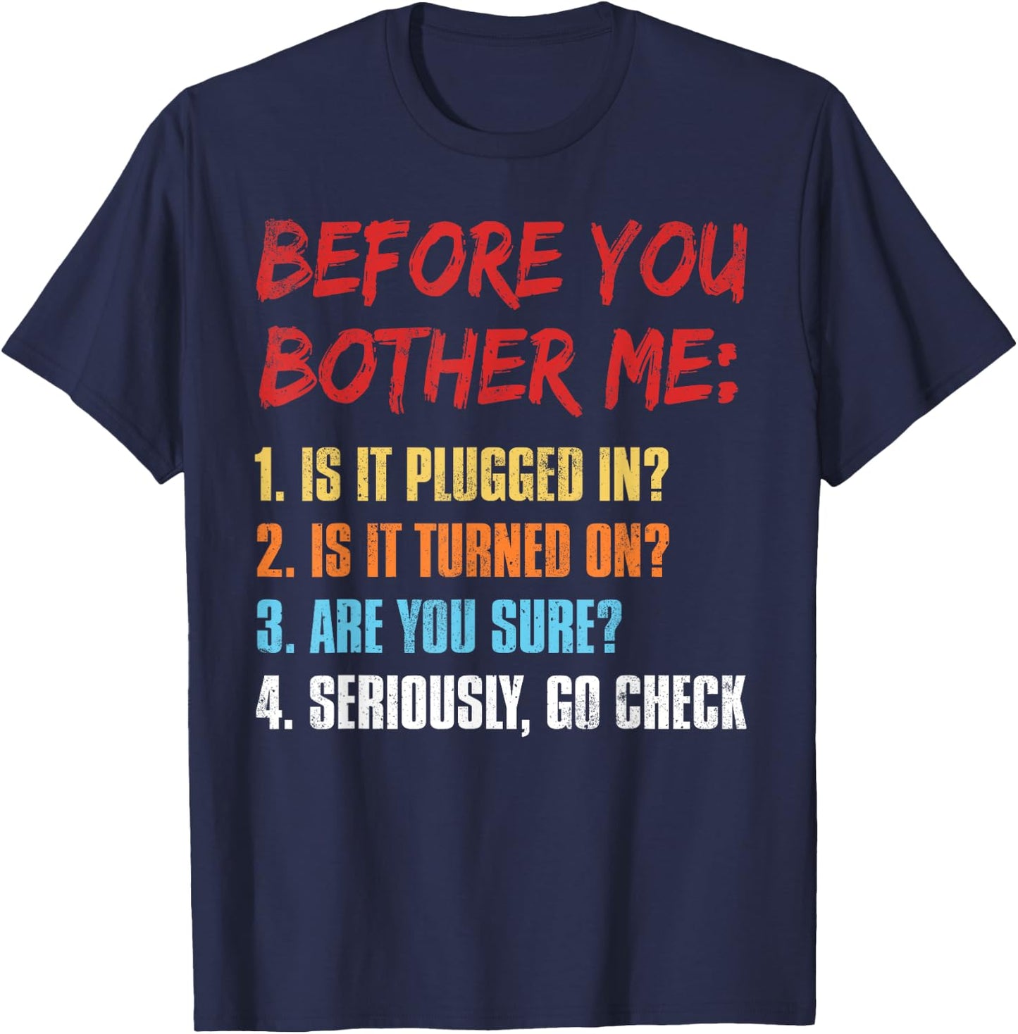 IT Funny Computer Information Technology T-Shirt - T-Shirt | Navy