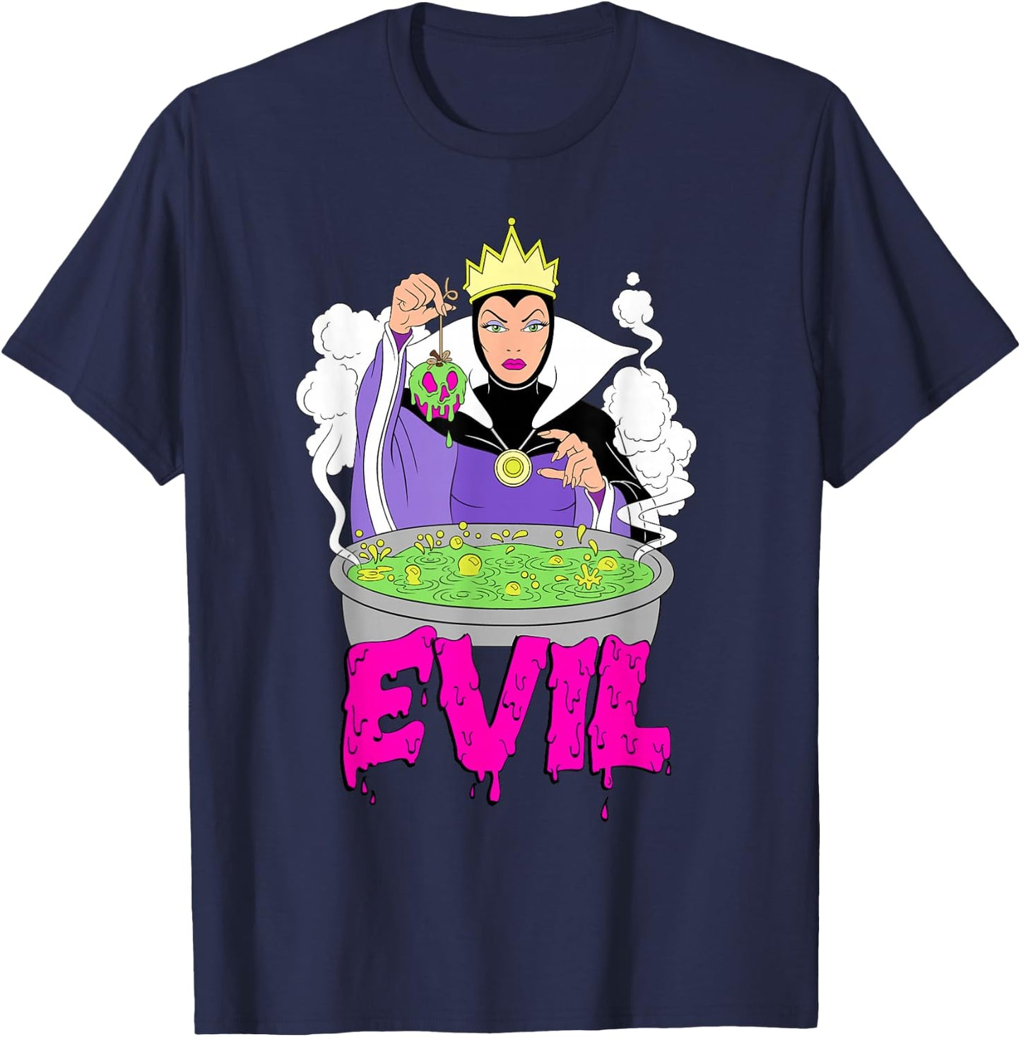 Disney Villains Evil Queen Grime Art T-Shirt - T-Shirt | Navy