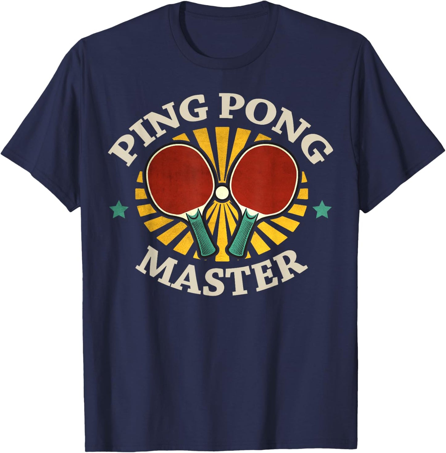 Funny Ping Pong Master Gift Men Women Table Tennis Players T-Shirt - T-Shirt | Navy
