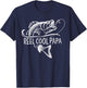 Reel Cool Papa Fishing Dad Gifts Father's Day Fisherman Fish T-Shirt - T-Shirt | Navy