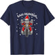 Bah Humbug Skeleton Santa Riding A Motorcycle Gift T-Shirt - T-Shirt | Navy