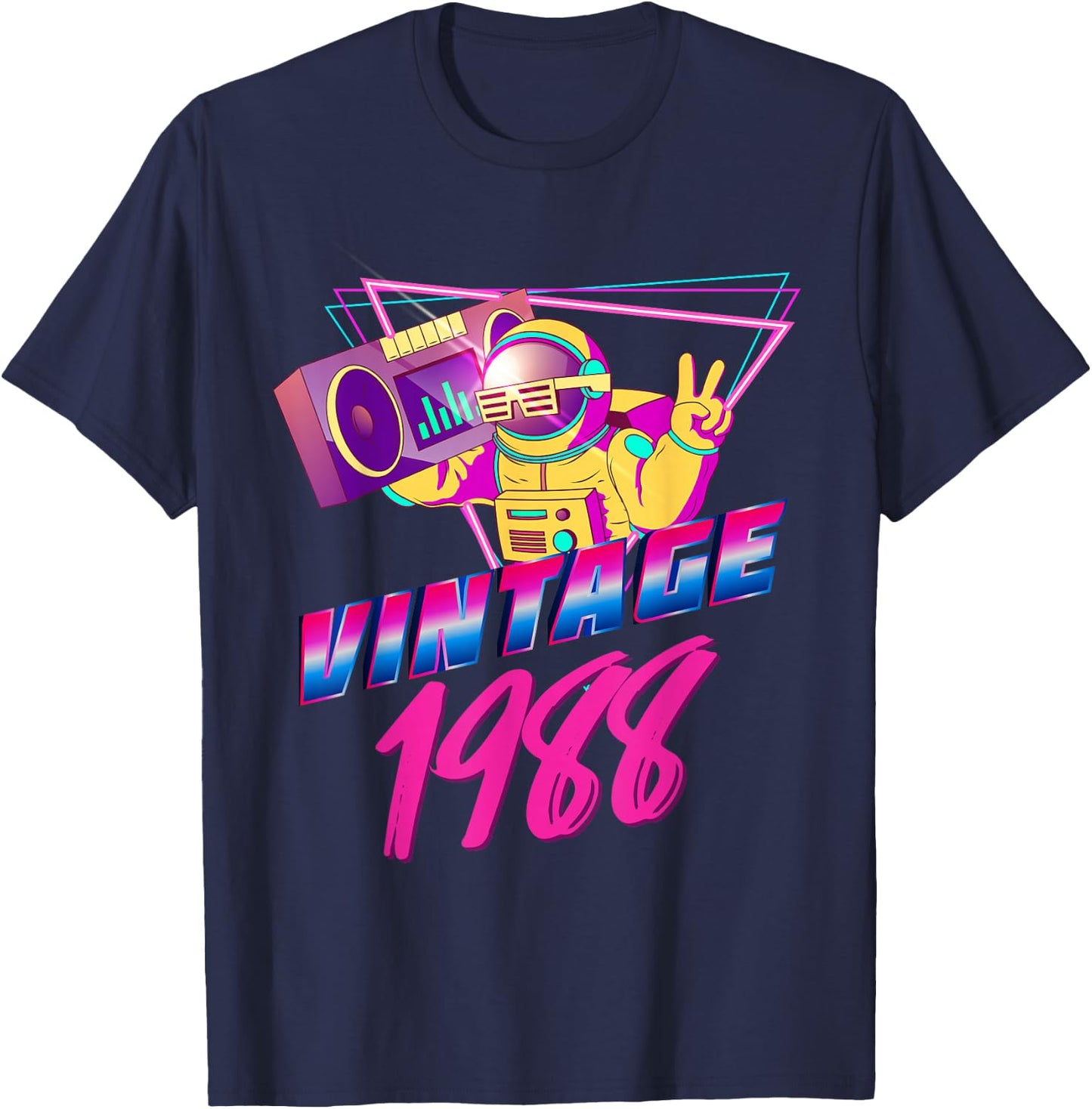 34th Birthday Gift - Vintage 1988 T-Shirt - T-Shirt | Navy