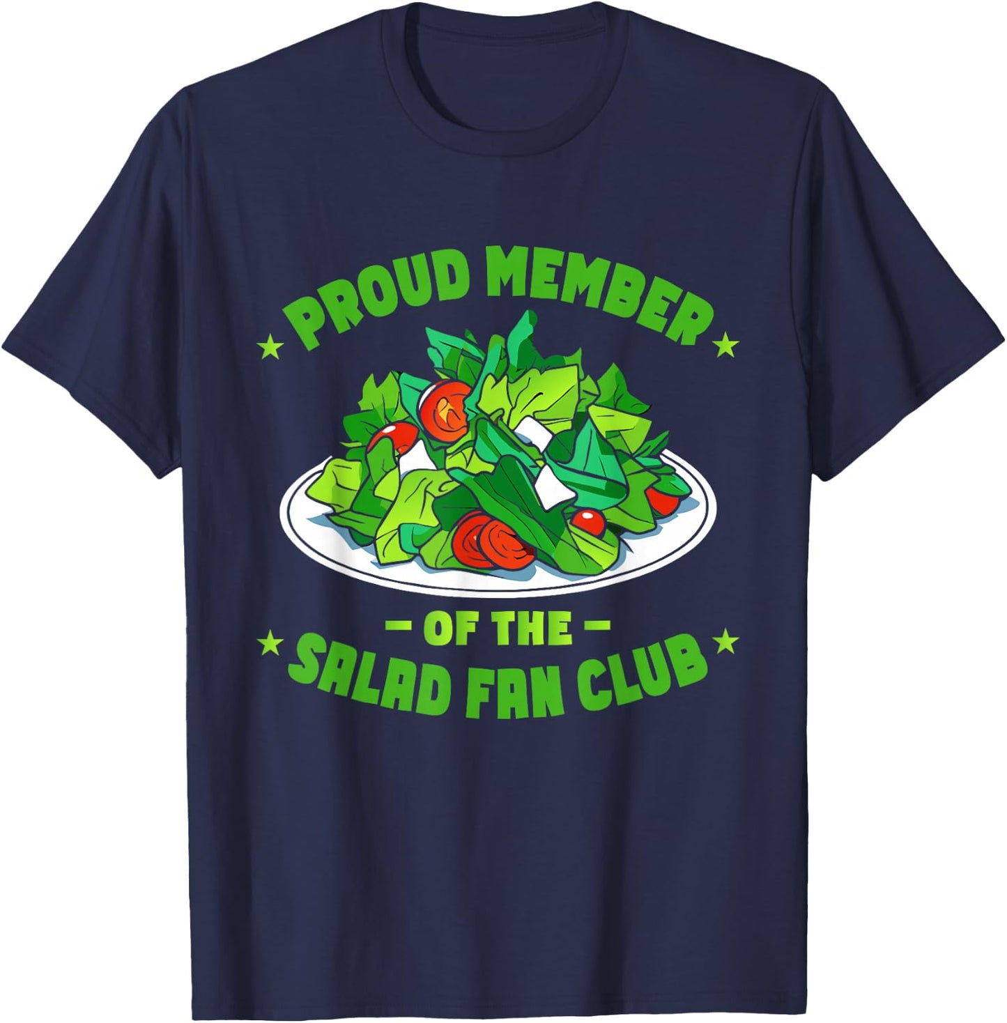 Funny Salad Healthy Food T-Shirt - T-Shirt | Navy