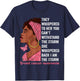 African American Breast Cancer Awareness Afro Black Women T-Shirt - T-Shirt | Navy