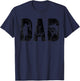 Fishing Dad Birthday Classic Bold Font Fish Daddy T-Shirt - T-Shirt | Navy