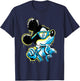 Disney Mickey Mouse ICY Cool Paint Drip Small T-Shirt - T-Shirt | Navy