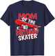 Mom The Birthday Skater Boy And Girl B-day Party T-Shirt - T-Shirt | Navy