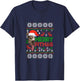MERRY PITMAS - Christmas Pitbull Ugly Sweater style T-Shirt - T-Shirt | Navy