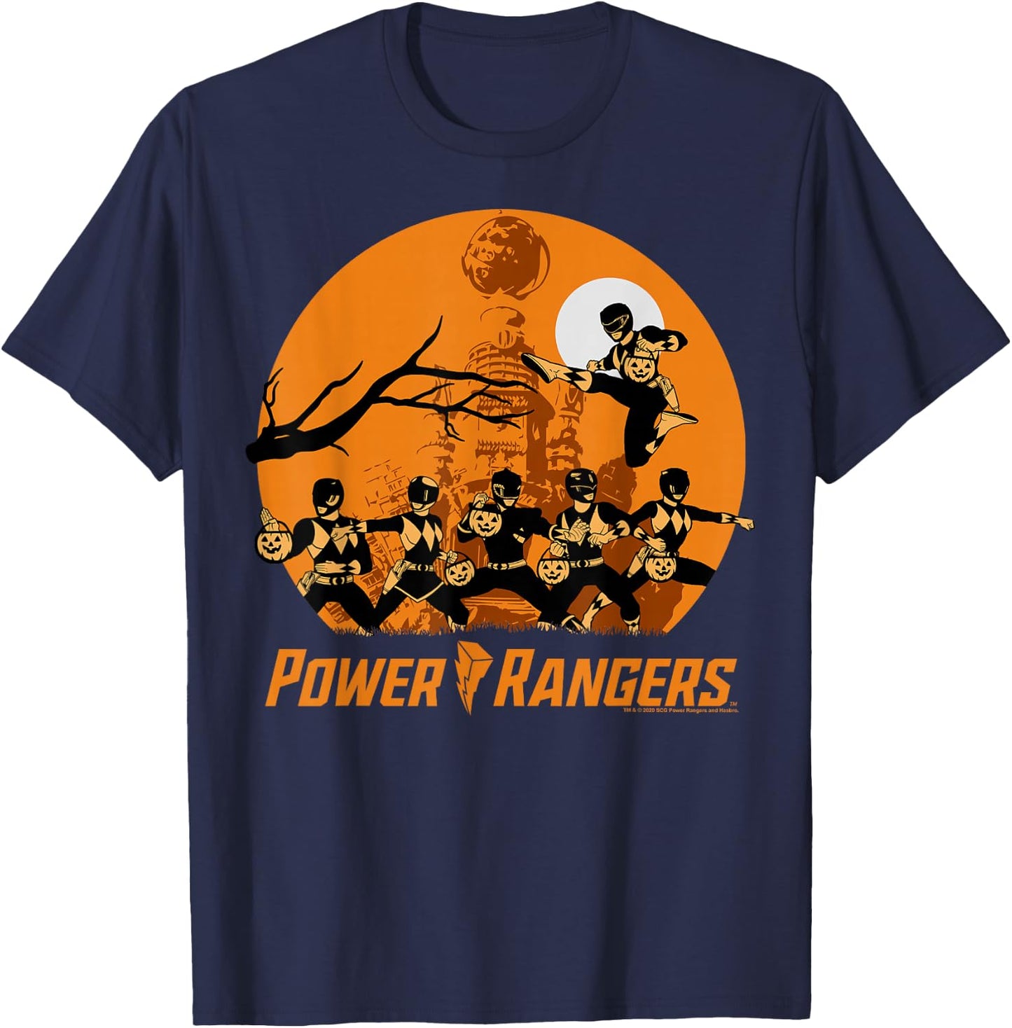 Power Rangers Halloween Haunt T-Shirt - T-Shirt | Navy