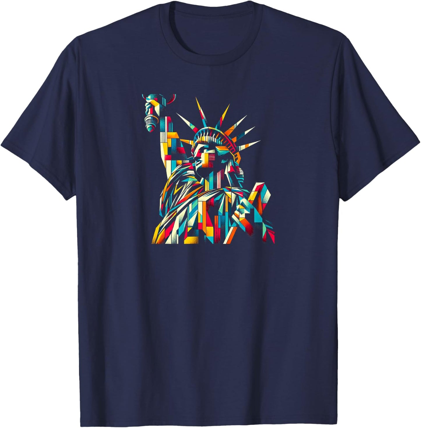 Statue of Liberty Design T-Shirt - T-Shirt | Navy