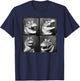 Crocodile Lover Photostrip Quirky Alligator Funny Animal T-Shirt - T-Shirt | Navy