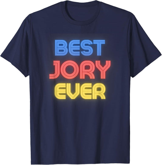 Best Jory Ever - Funny Jory Name Jory T-Shirt - T-Shirt | Navy