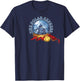 Polar Express Snow Globe & Bell Logo T-Shirt - T-Shirt | Navy