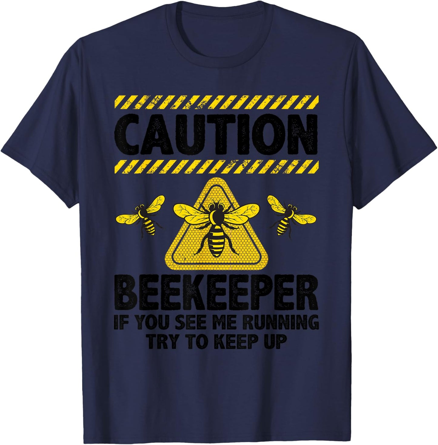 Funny Beekeeper Art Women Bee Hive Lover Beekeeping T-Shirt - T-Shirt | Navy