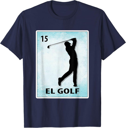 El Golf Mexican Golf Cards Golfer T-Shirt - T-Shirt | Navy