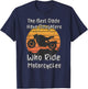Vintage The Best Dads Have Daughters Who Ride Motorcycles T-Shirt - T-Shirt | Navy