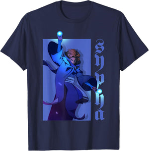 Netflix Castlevania Sypha Character Portrait T-Shirt - T-Shirt | Navy