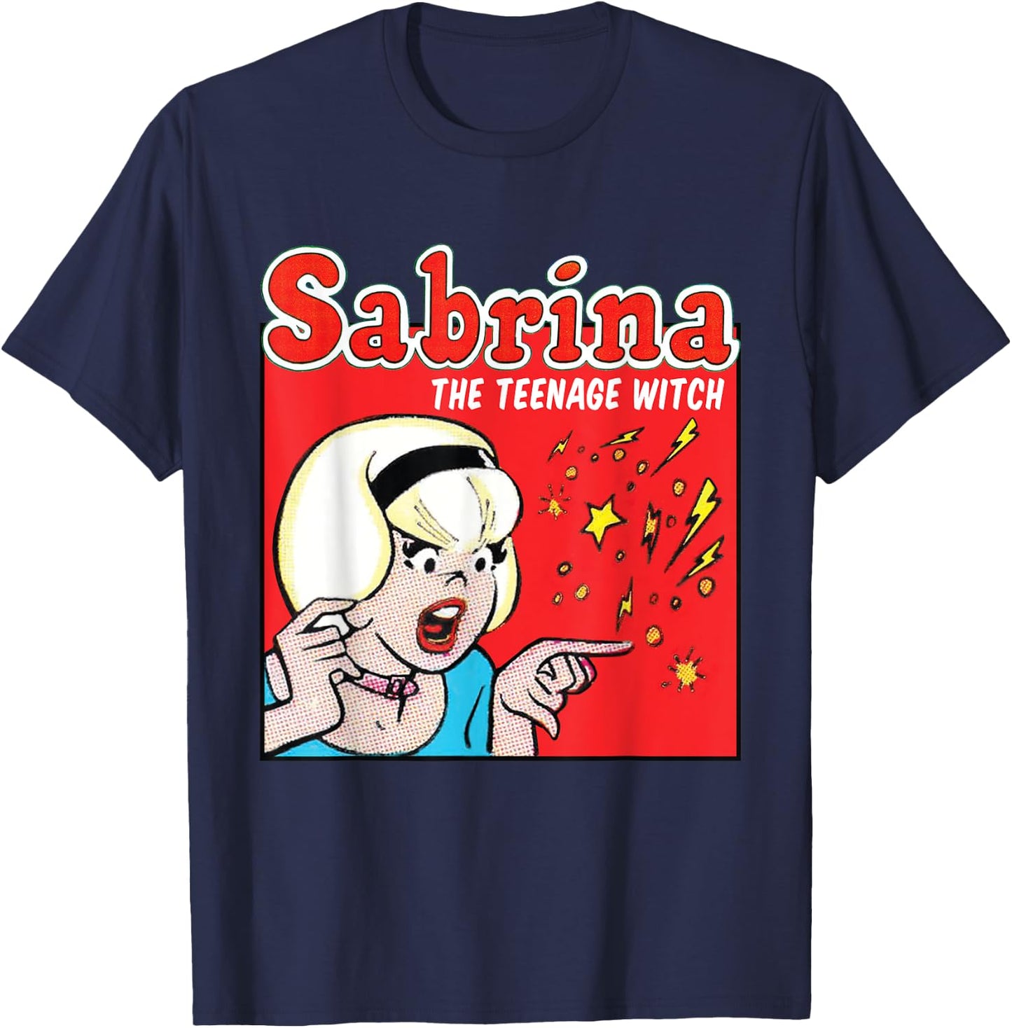 Sabrina The Teenage Witch Retro T-Shirt - T-Shirt | Navy