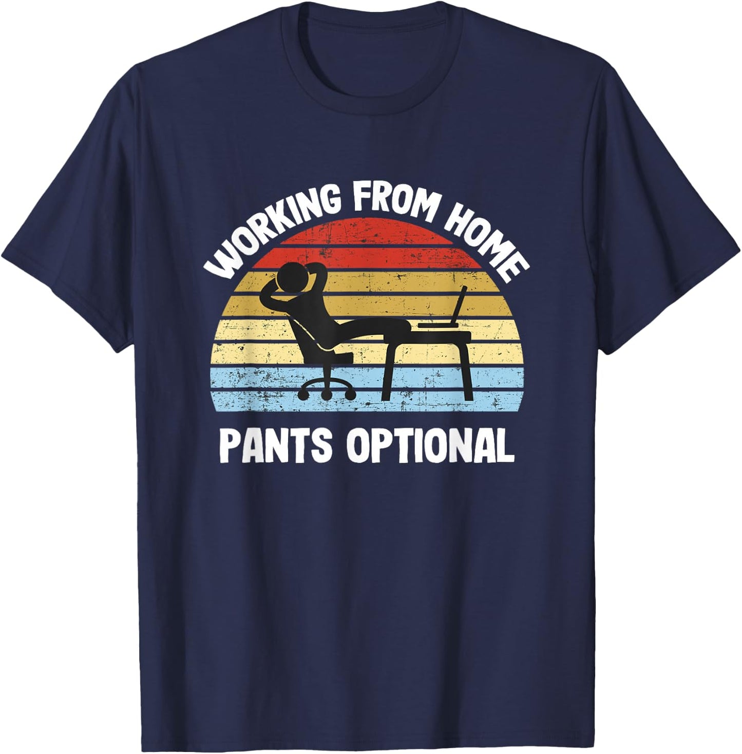 Working From Home T-Shirt - T-Shirt | Navy