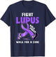 Walk Proud For A Cure Fight Lupus Awareness Month T-Shirt - T-Shirt | Navy