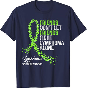 Non - Hodgkins Lymphoma Awareness Cancer Fighter Support T-Shirt - T-Shirt | Navy