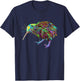 Colourful Kiwi Bird T-Shirt - T-Shirt | Navy