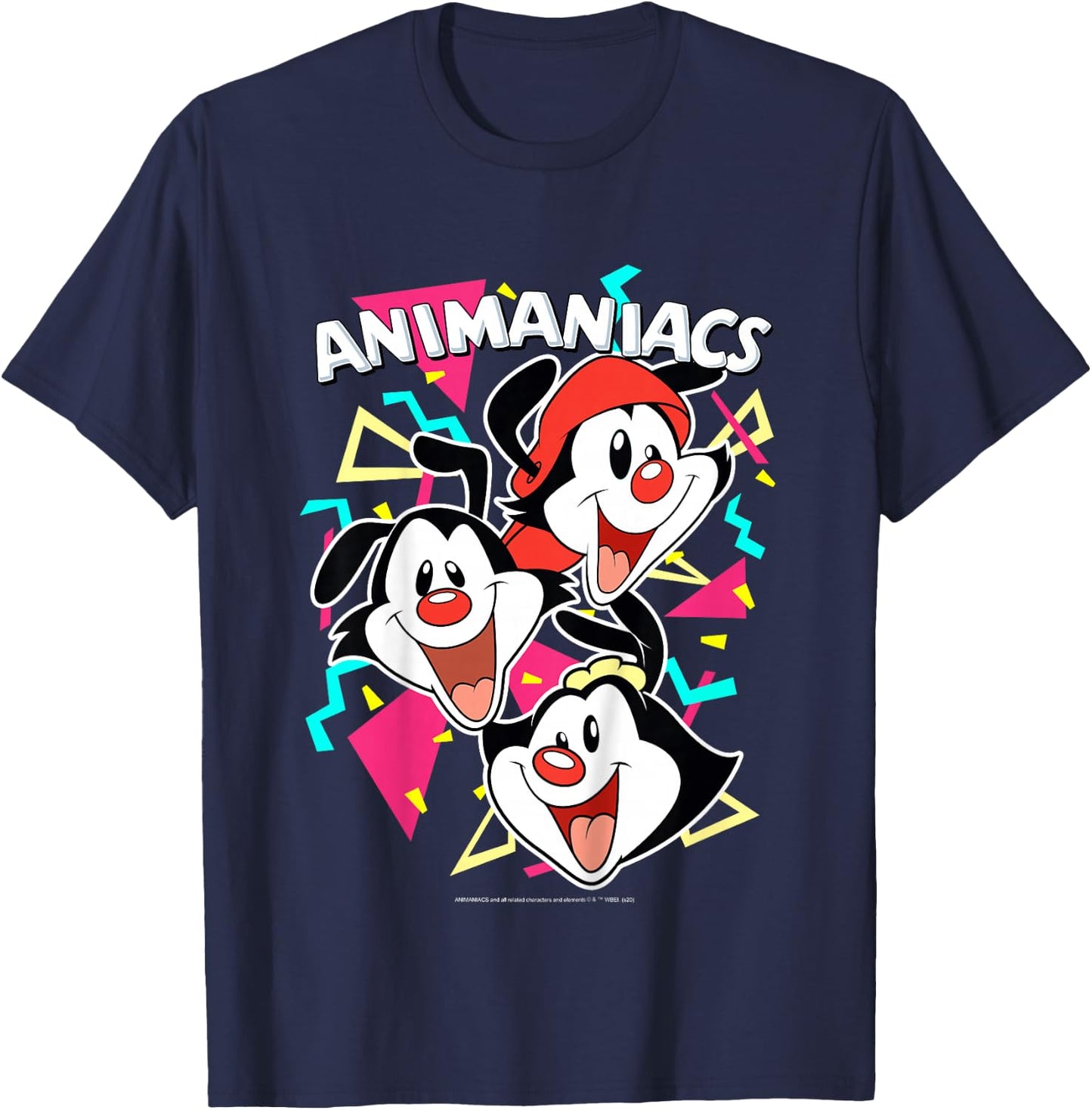 Kids Animaniacs Yakko Wakko & Dot Party Portrait T-Shirt - T-Shirt | Navy