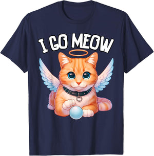 I Go Meow Cat Meme Meowing Not Meowing Cat Anime T-Shirt - T-Shirt | Navy