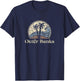 Vintage Outer Banks NC Palm Trees North Carolina Souvenir T-Shirt - T-Shirt | Navy