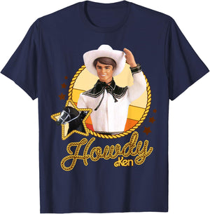 Barbie Howdy Ken Western Cowboy Doll with Horse T-Shirt - T-Shirt | Navy