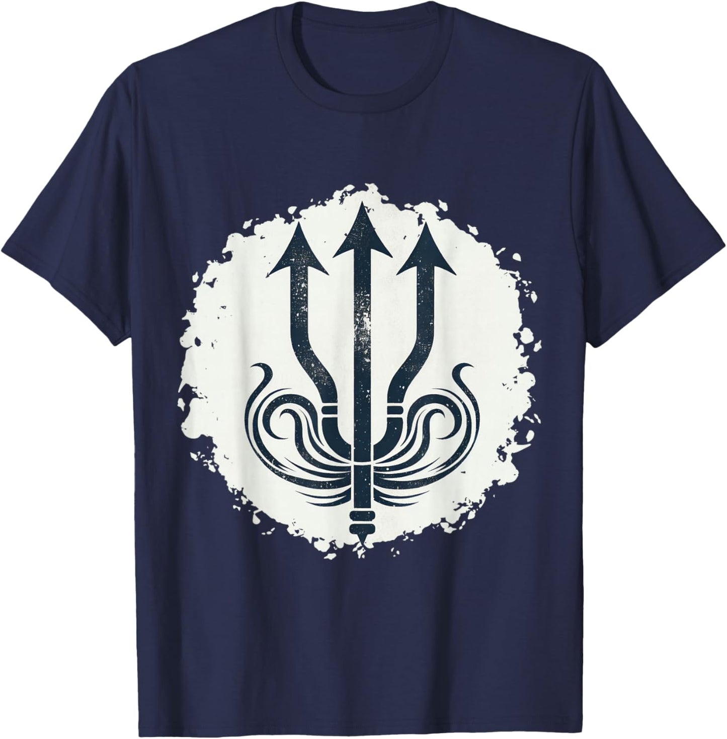 Trident Poseidon Symbol Ancient Greek God T-Shirt - T-Shirt | Navy