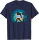 Bigfoot Surfing Shirt Funny Sasquatch Yeti Surf Men Kids T-Shirt - T-Shirt | Navy