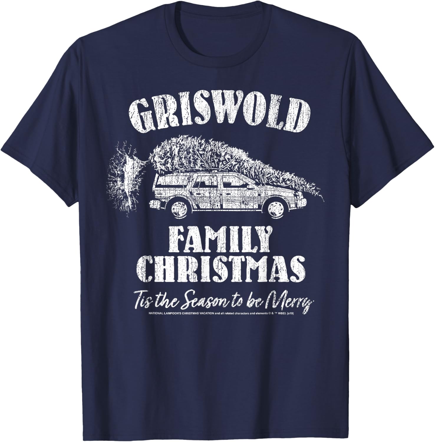 National Lampoon's Christmas Vacation 'Tis The Season Car T-Shirt - T-Shirt | Navy