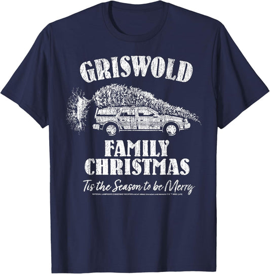 National Lampoon's Christmas Vacation 'Tis The Season Car T-Shirt - T-Shirt | Navy