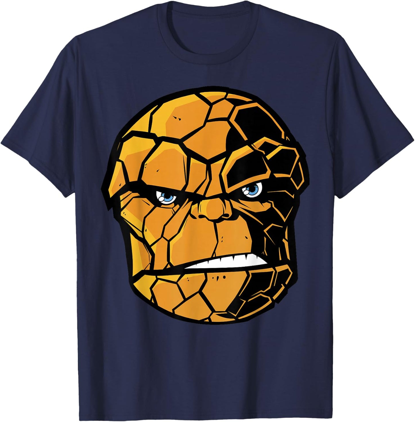 Marvel Fantastic Four The Thing Big Face T-Shirt - T-Shirt | Navy