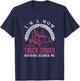Truck Driver Mom Funny Cool Trucker Mother Gift T-Shirt - T-Shirt | Navy