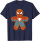 Marvel Spider-Man Toon Holiday Gingerbread Man Cookie T-Shirt - T-Shirt | Navy