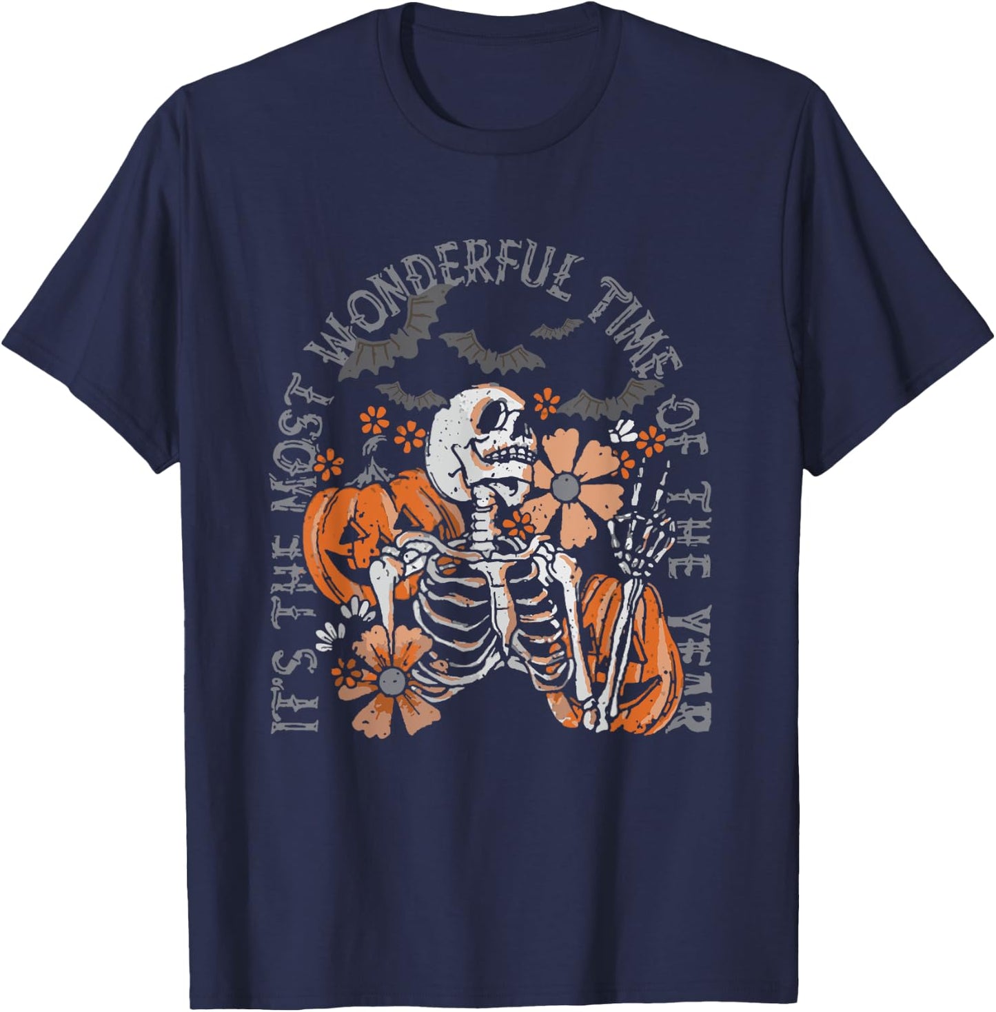 It's The Most Wonderful's Halloween Time Of The Year T-Shirt - T-Shirt | Navy