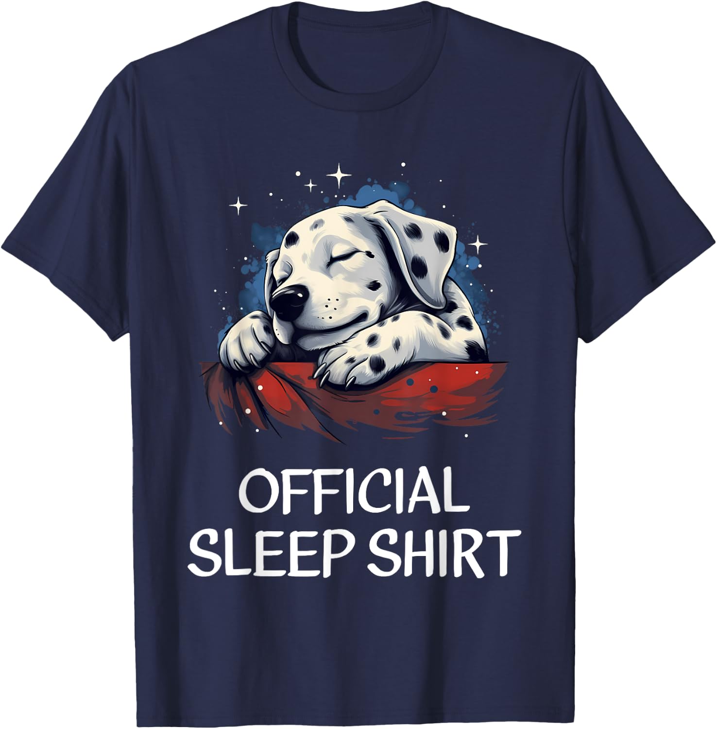 Official Sleep Shirt Dalmatian Nightshirt Pajama T-Shirt - T-Shirt | Navy