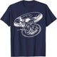 Technics 1200 Turntable - Club DJ - Vinyl Junkie T-Shirt - T-Shirt | Navy