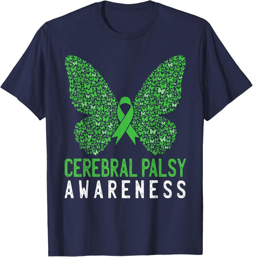 Butterfly Cerebral Palsy Awareness CP Green Ribbon Support