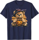 Cool Pumpkin and Teddy Bear for Halloween T-Shirt - T-Shirt | Navy