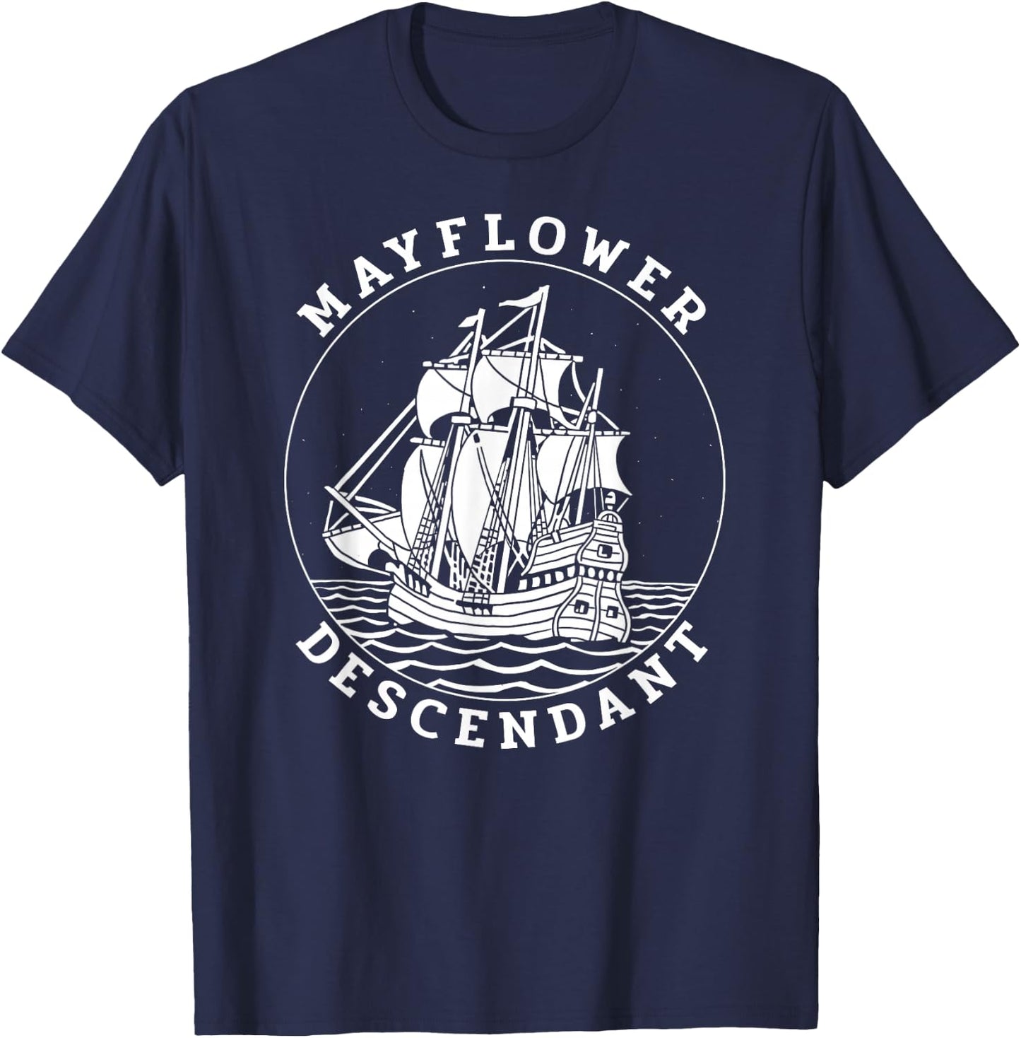 Mayflower Descendant T-Shirt - T-Shirt | Navy