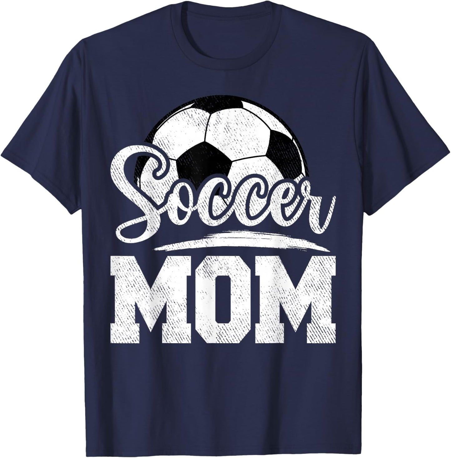 Soccer Mom Soccer Player Game Day Mother's Day T-Shirt - T-Shirt | Navy