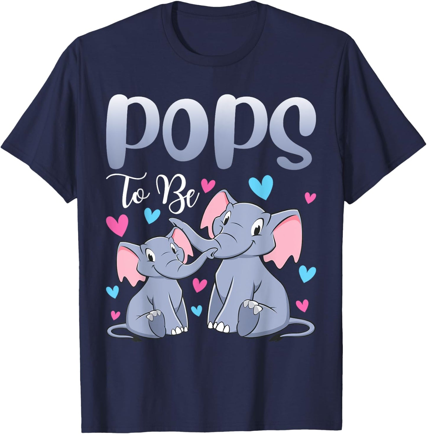 Soon Pops To Be Elephants For Baby Shower Gender Reveal Men T-Shirt - T-Shirt | Navy