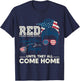 On Friday We Wear Red Friday Military Support Troops T-Shirt - T-Shirt | Navy