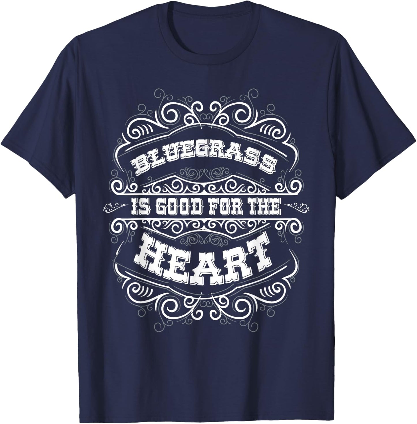 Bluegrass Gifts Women Men Banjo Music Cowboy Gifts Bluegrass T-Shirt - T-Shirt | Navy
