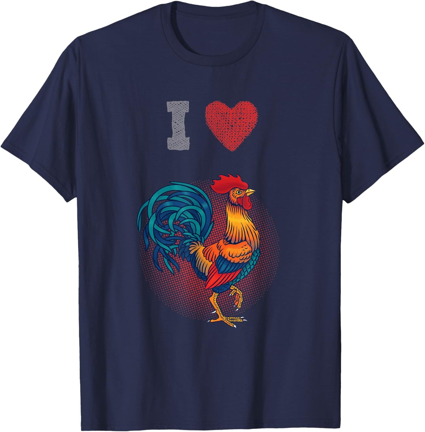 I Love Chickens - Cock / Rooster T-Shirt - T-Shirt | Navy