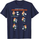 Funny Wrestling Panda Bear Outfit Coach Gift T-Shirt - T-Shirt | Navy
